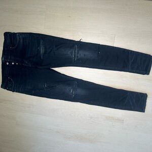 Men’s Amiri Black Distressed Skinny Jeans